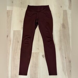 ALO Yoga Dark Red High-Waisted Leggings